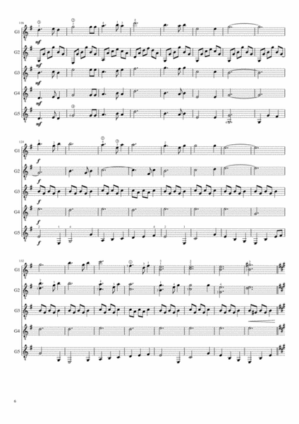 A Scottish Medley for Guitar Ensemble image number null