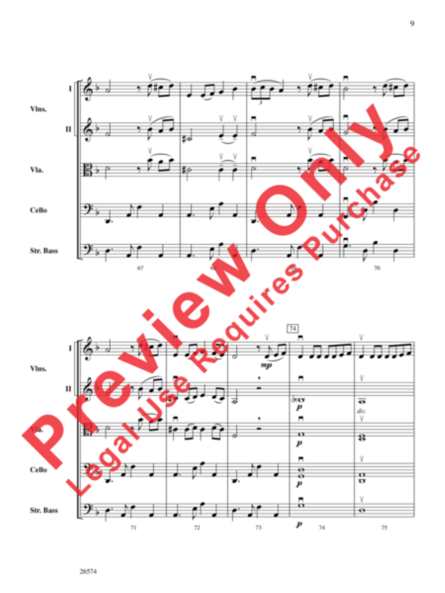 Tango d'Amour Tango d'Amour String Orchestra scores gallery preview page 10