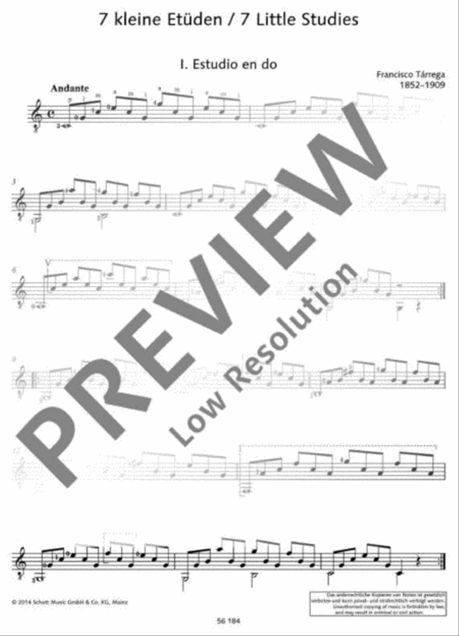 Tárrega for Guitar Classical Guitar scores gallery preview page 6