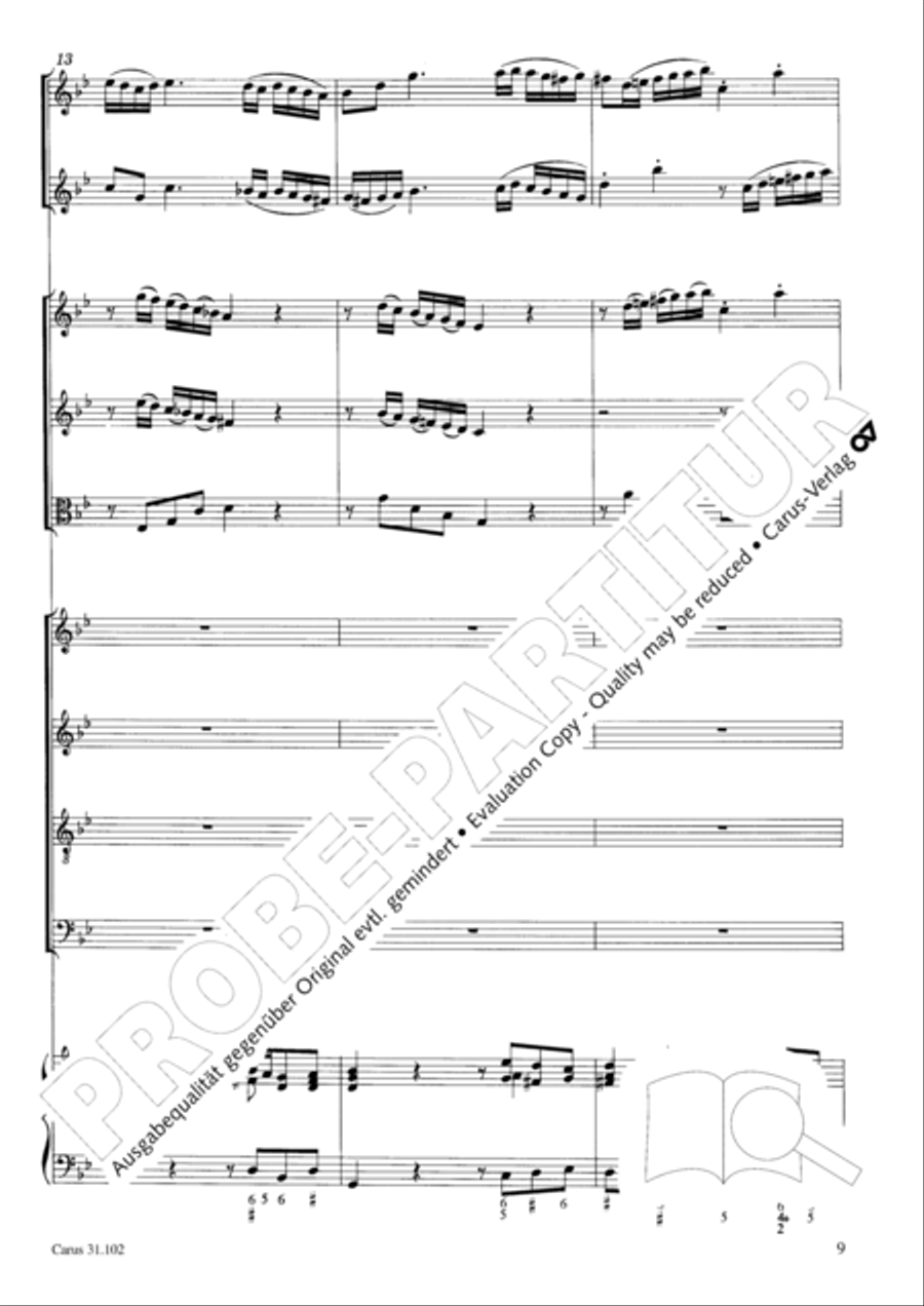 Lord God, your eyes are seeing truth in trusting (Herr, deine Augen sehen nach dem Glauben) ATB scores gallery preview page 10
