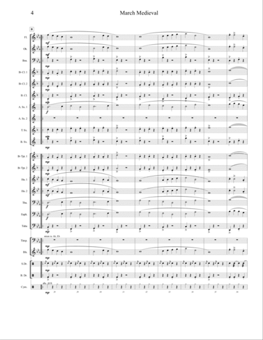 March Medieval Concert Band scores gallery preview page 4