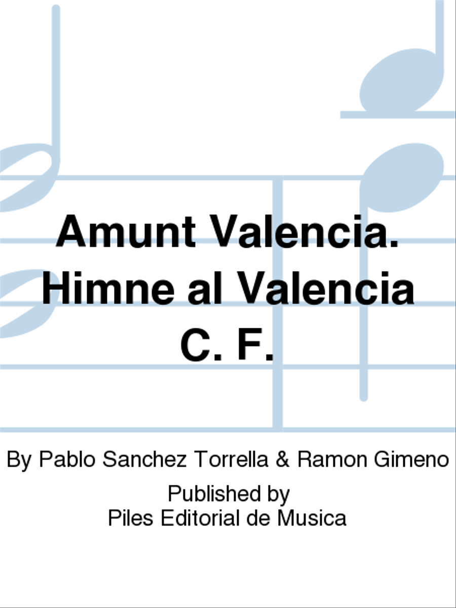 Amunt Valencia. Himne al Valencia C. F. Concert Band scores gallery preview page 1