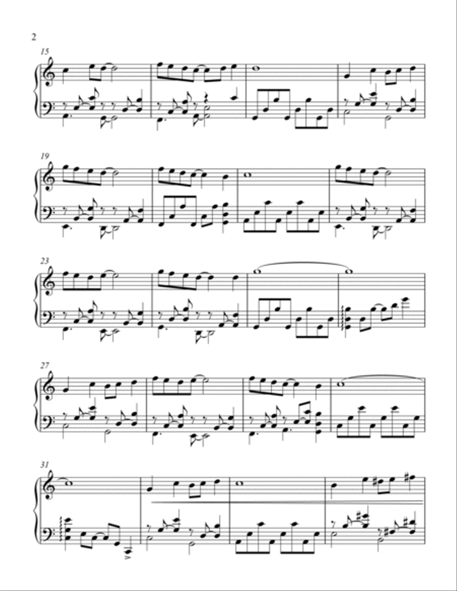 The Test of Wisdom The Test of Wisdom Piano Solo scores gallery preview page 2