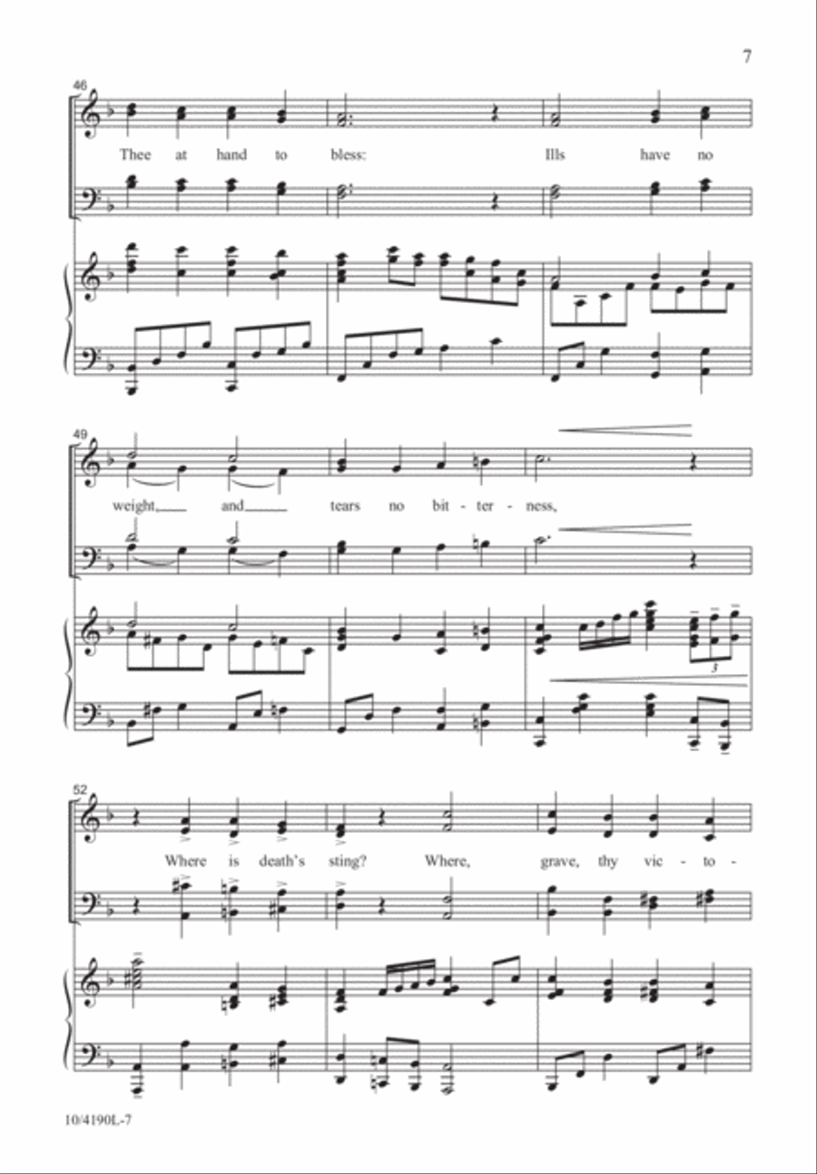 Abide with Me 4-Part scores gallery preview page 7