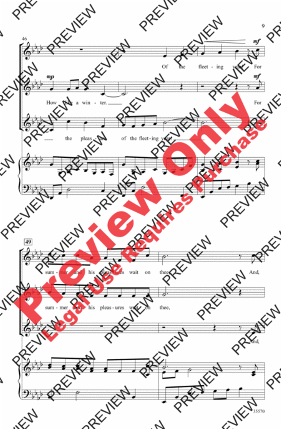 How Like a Winter Women's Choir scores gallery preview page 9