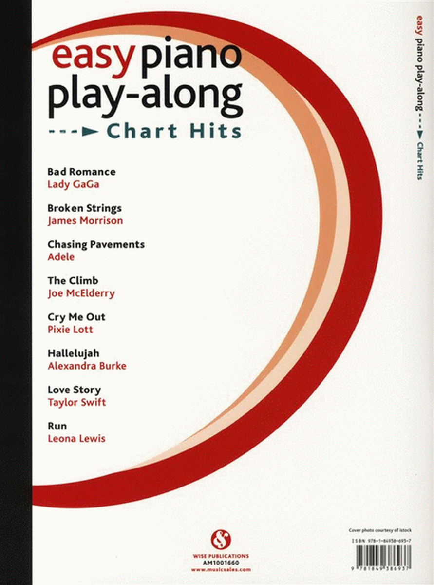 Easy Piano Play-Along-Chart Hits