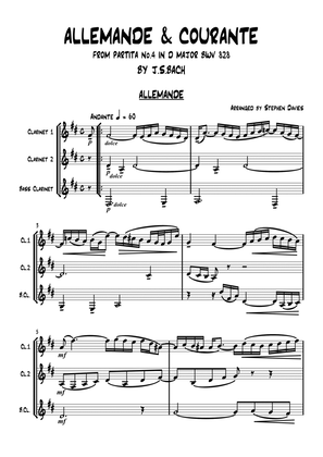 'Allemande & Courante' FROM PARTITA No.4 IN D MAJOR BWV 828