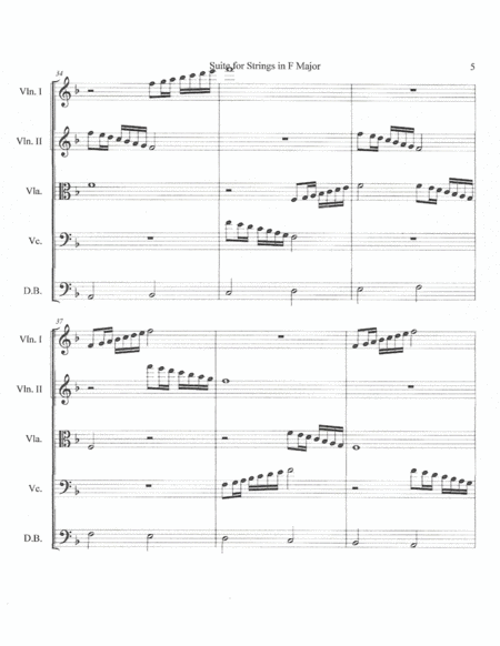 Suite for Strings in F Major--String Orchestra Set image number null