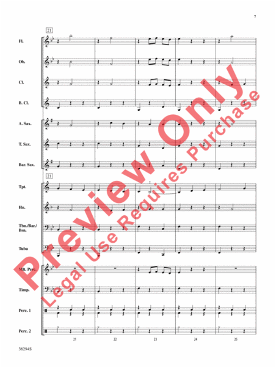 Carnival of Venice Concert Band scores gallery preview page 8