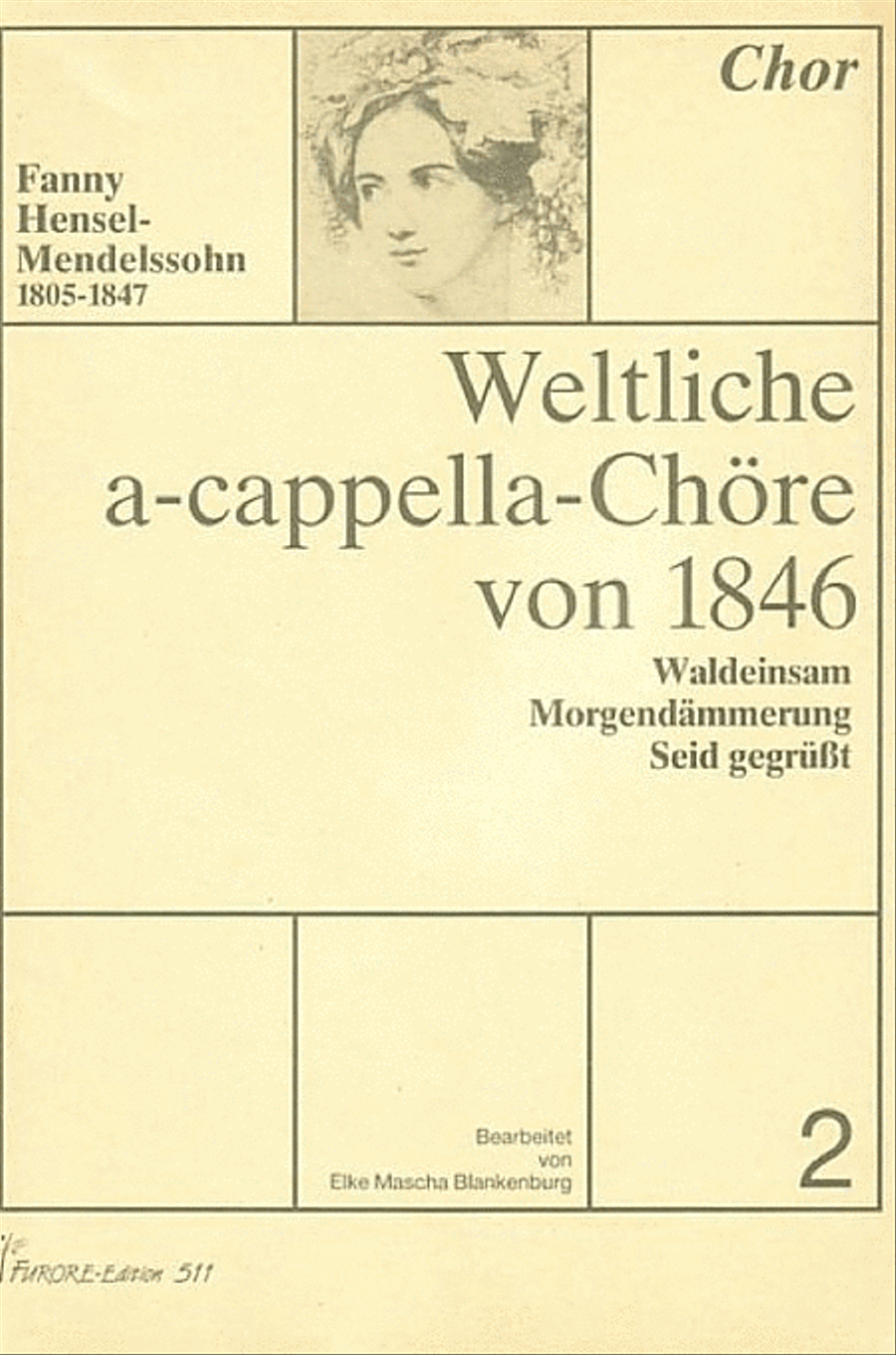 Weltliche a-cappella Chore von 1846 Vol. 2