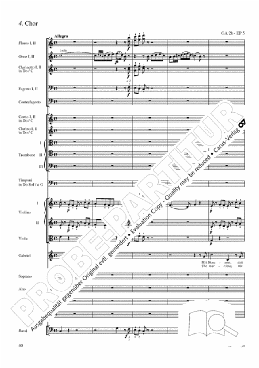 The Creation (Die Schopfung) 4-Part scores gallery preview page 60