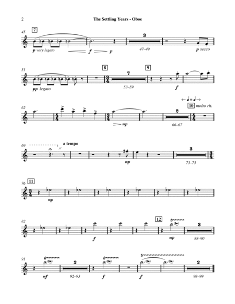 The Settling Years: 1. Comin' to Town Choir scores gallery preview page 4