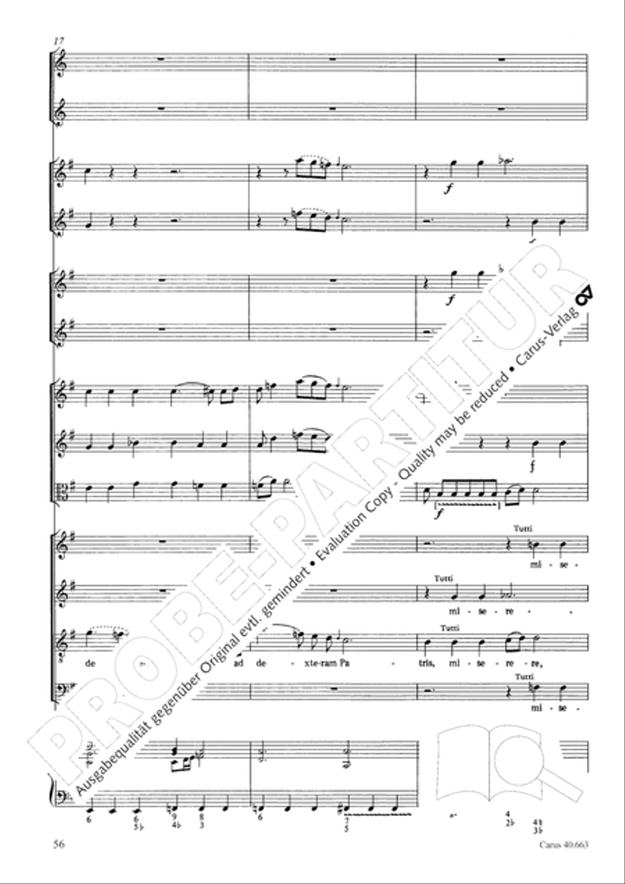 Mass in D minor (Missa in d) ATB scores gallery preview page 72