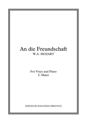 Book cover for An die Freundschaft (C Major)