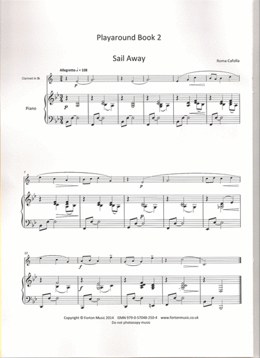 Playaround 2 B-Flat Clarinet scores gallery preview page 2