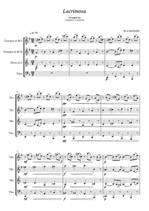 Mozart - Lacrimosa for Brass Quartet