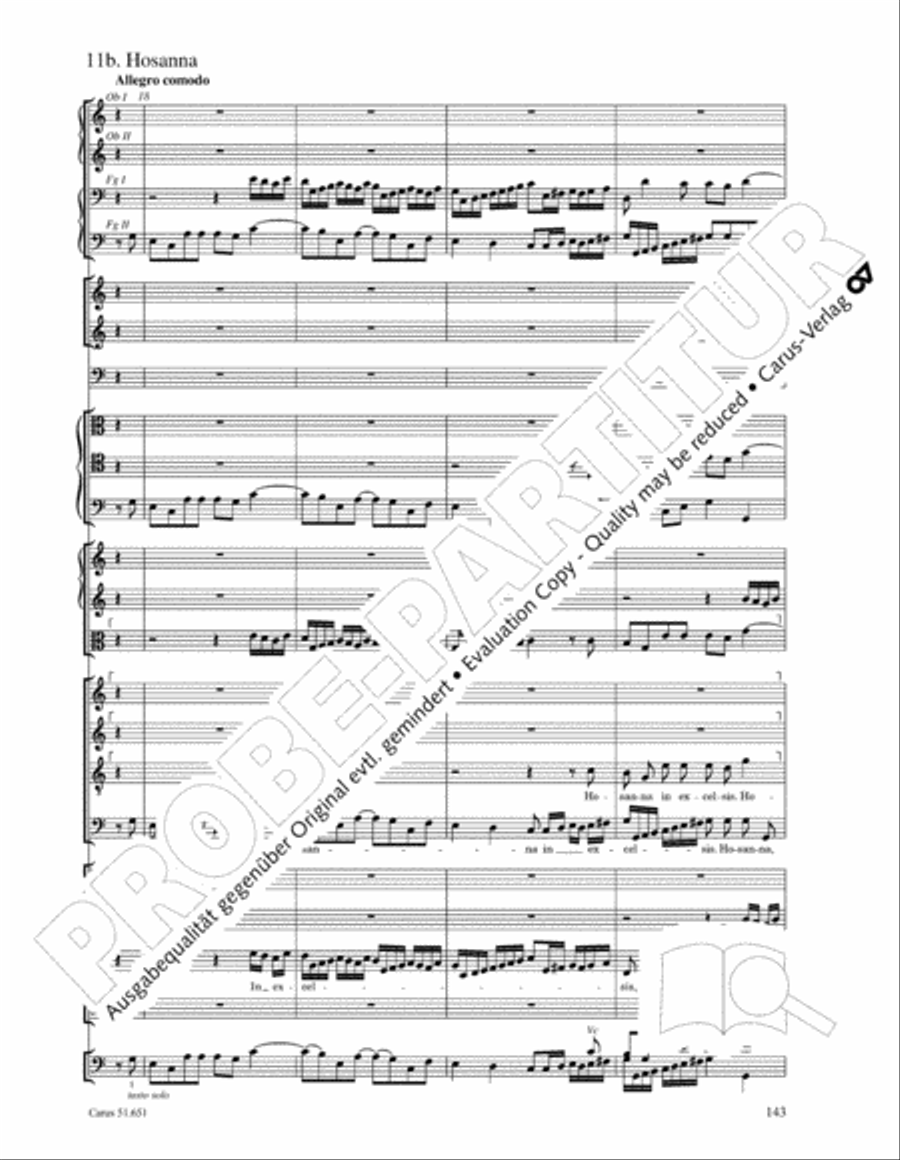 C Minor Mass, K. 427 (Missa in c KV 427) 4-Part scores gallery preview page 159