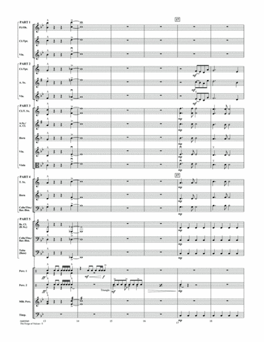 The Forge of Vulcan - Conductor Score (Full Score)