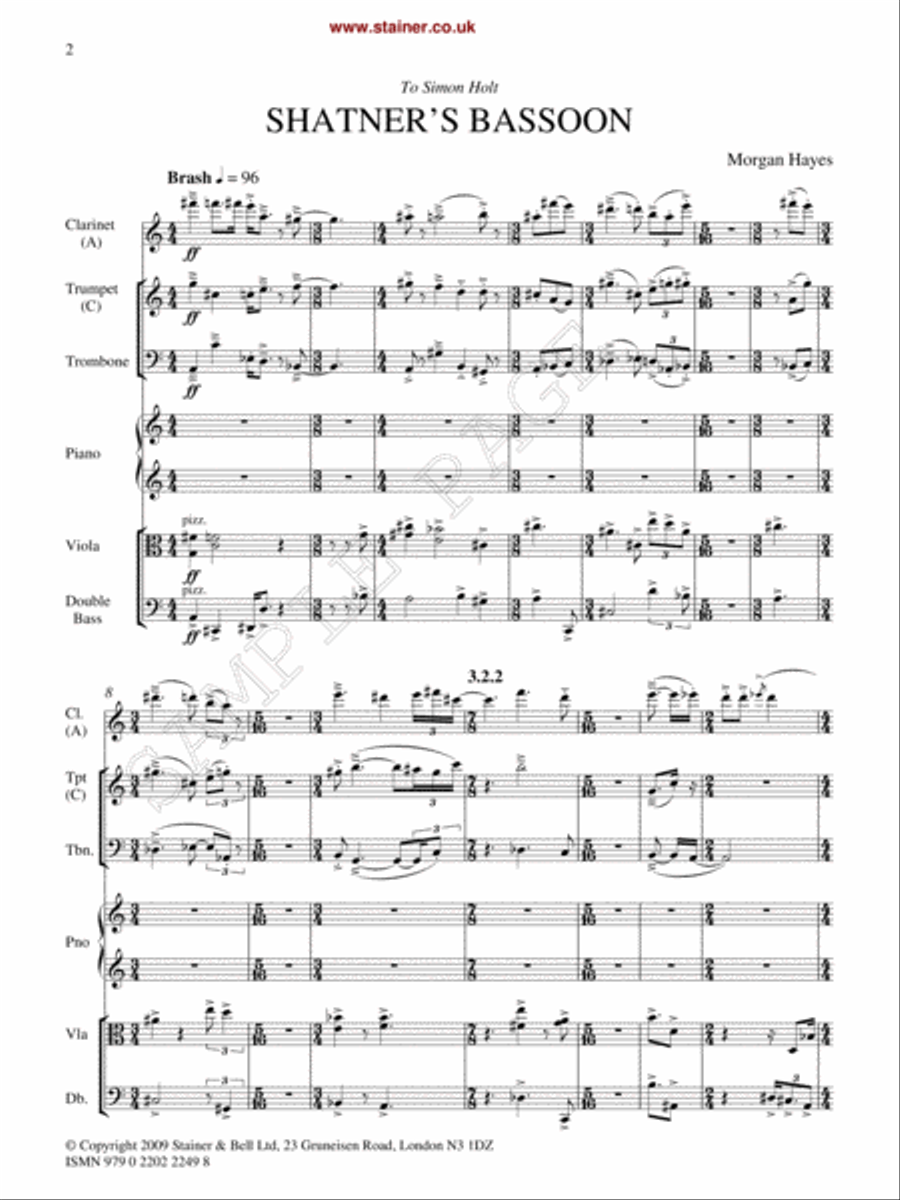 Shatner's Bassoon. Score & Parts Bassoon scores gallery preview page 2