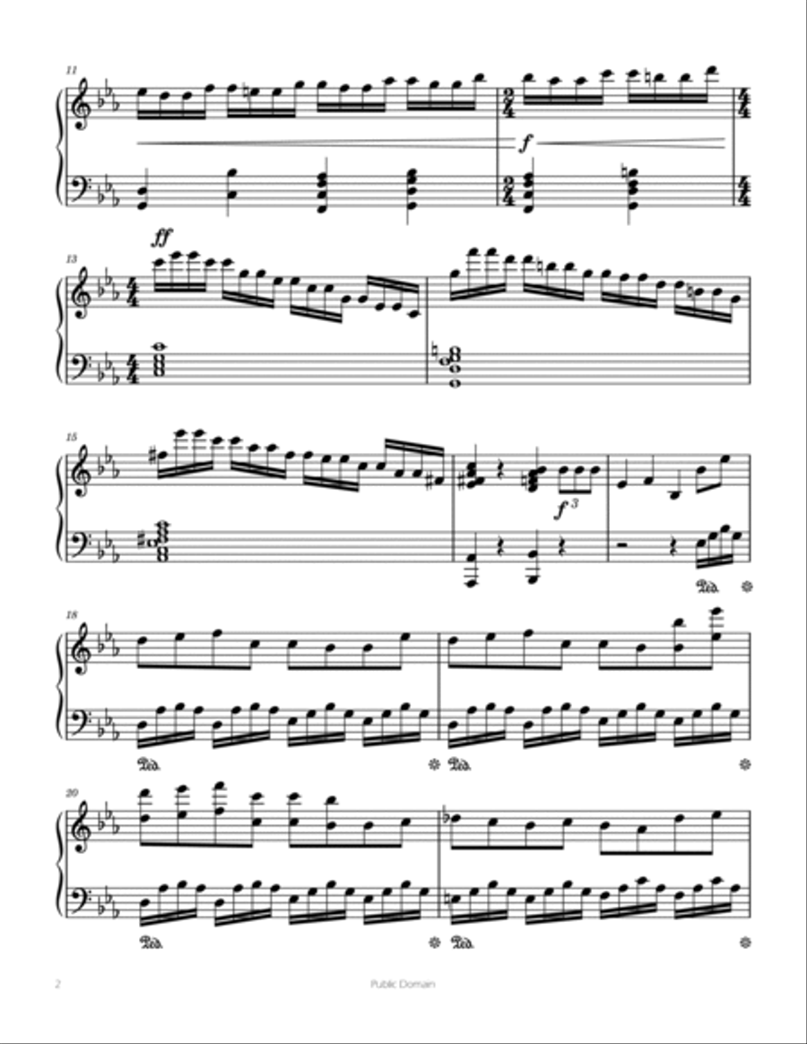 Beethoven's 5th Symphony Theme Piano Method scores gallery preview page 2