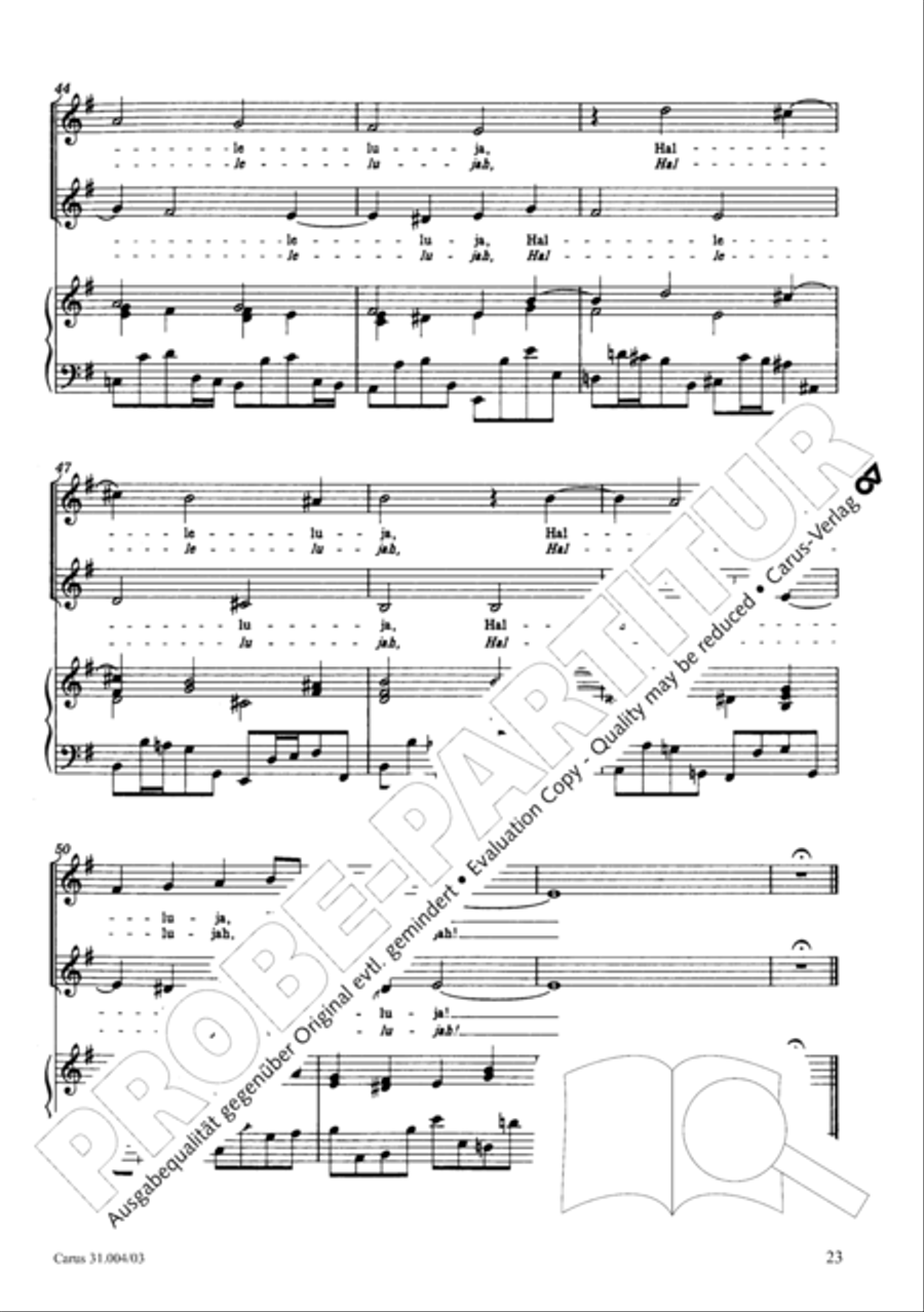 Christ lay in death's cold prison (Christ lag in Todesbanden) 4-Part scores gallery preview page 24