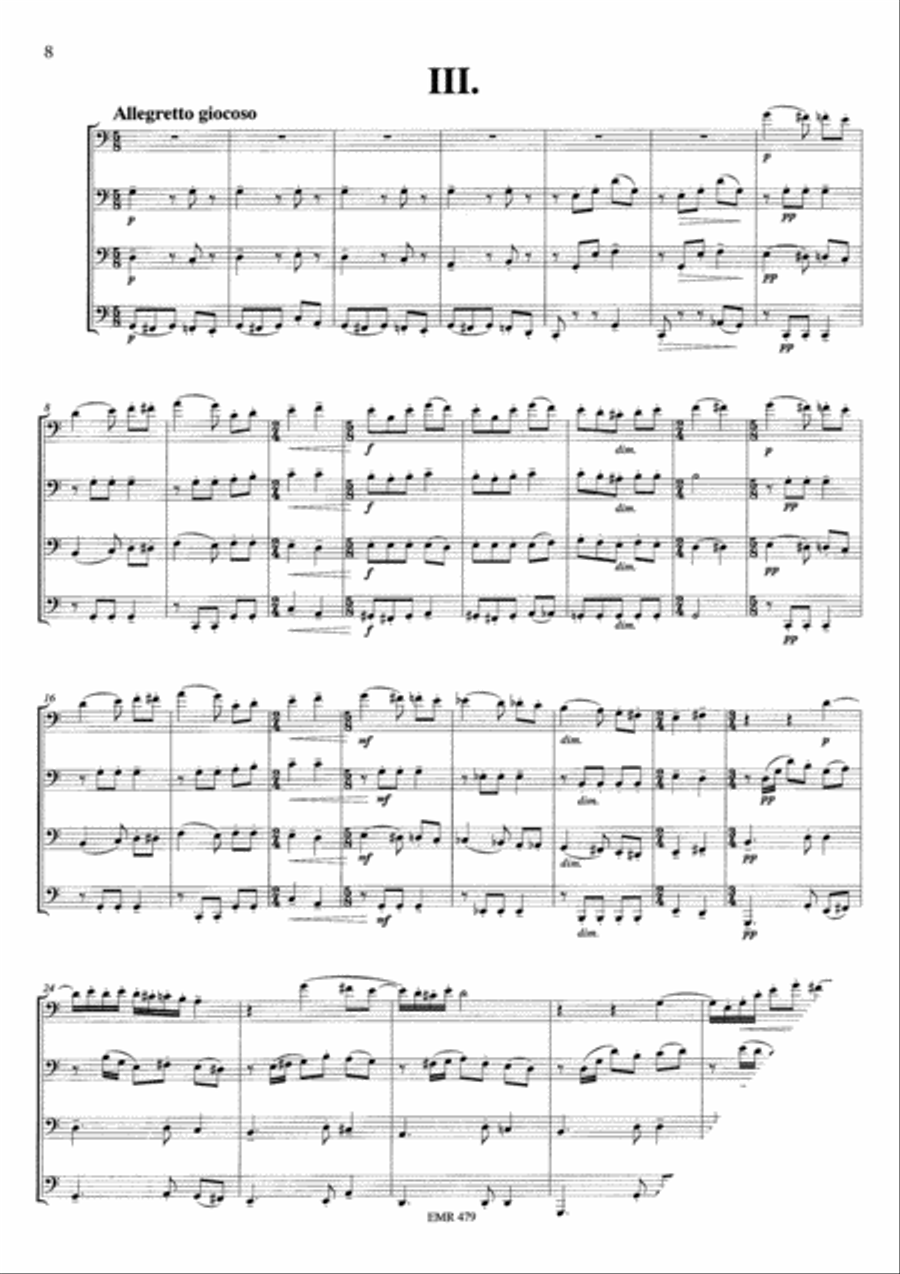 Wolkenschatten Tuba Quartet scores gallery preview page 5