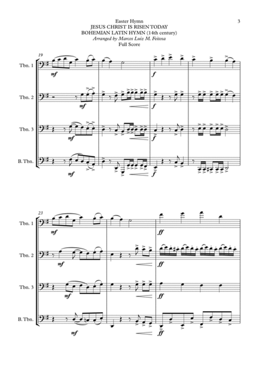 Easter Hymn Collection (with five songs) BOOK 1 - Trombone Quartet image number null