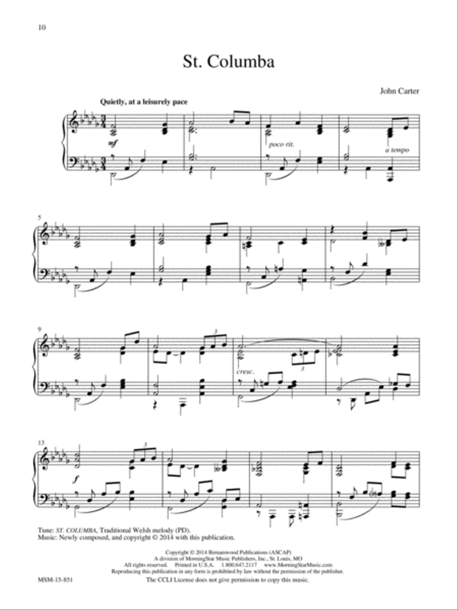 From the British Isles: Nine Traditional Melodies for Solo Piano image number null