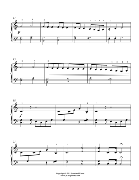 Eine Kleine Nachtmusik (Mvmts 1 & 2 for Late Beginners) image number null