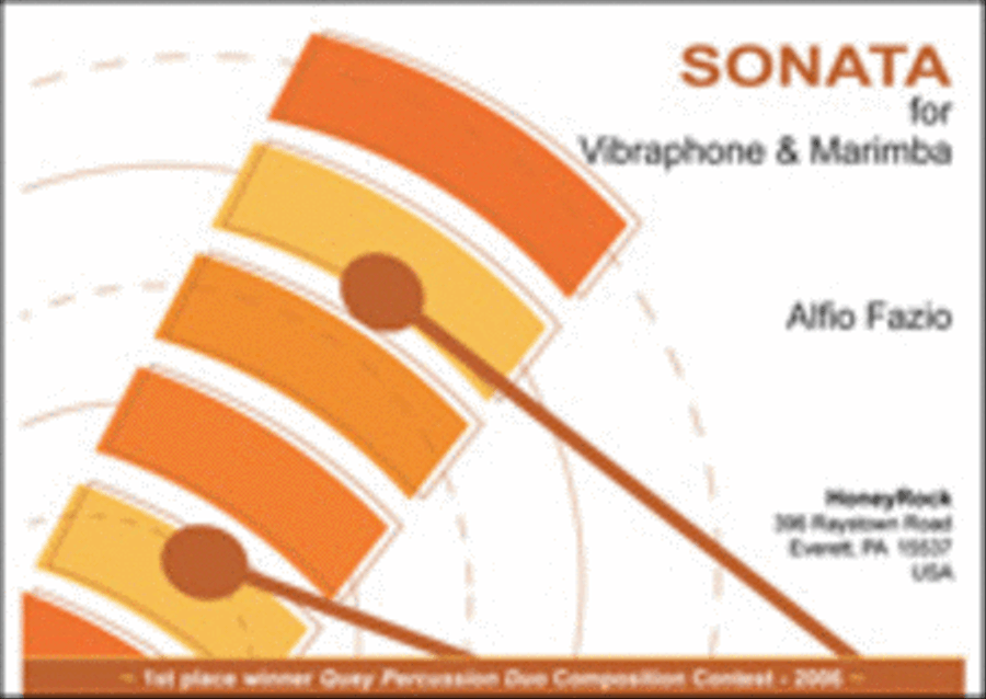 Sonata for Vibraphone & Marimba Marimba scores gallery preview page 1
