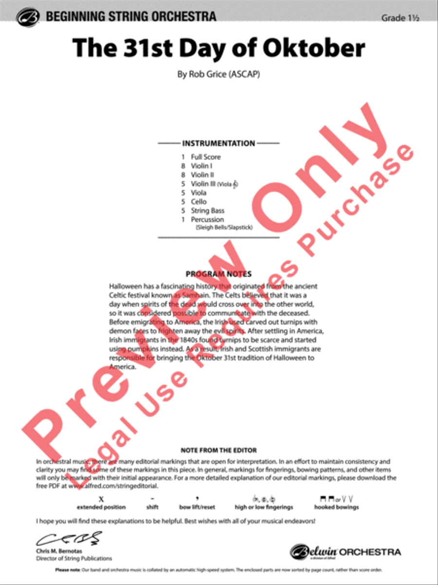 The 31st Day of Oktober String Orchestra scores gallery preview page 2
