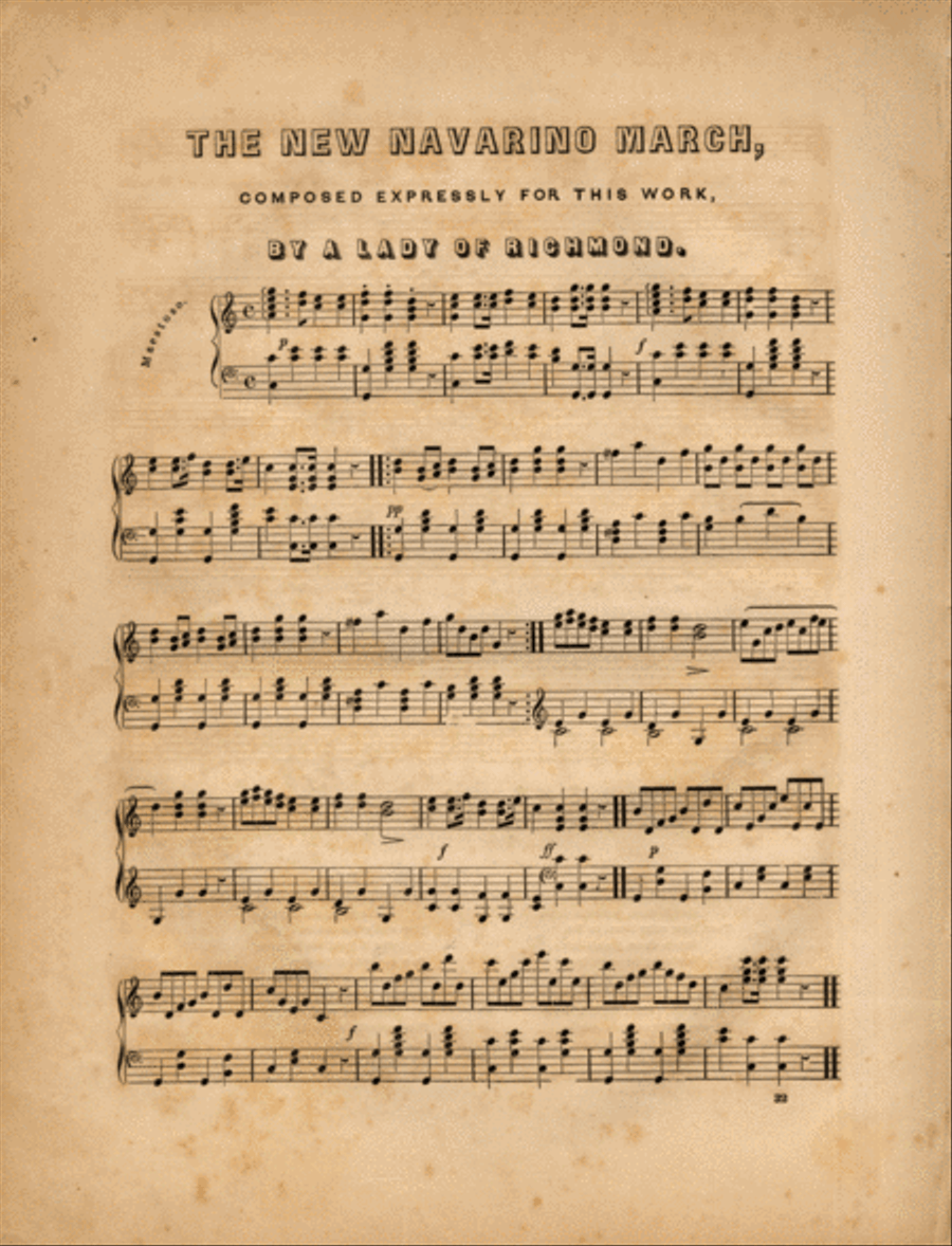 The New Navarino March Piano Solo scores gallery preview page 1
