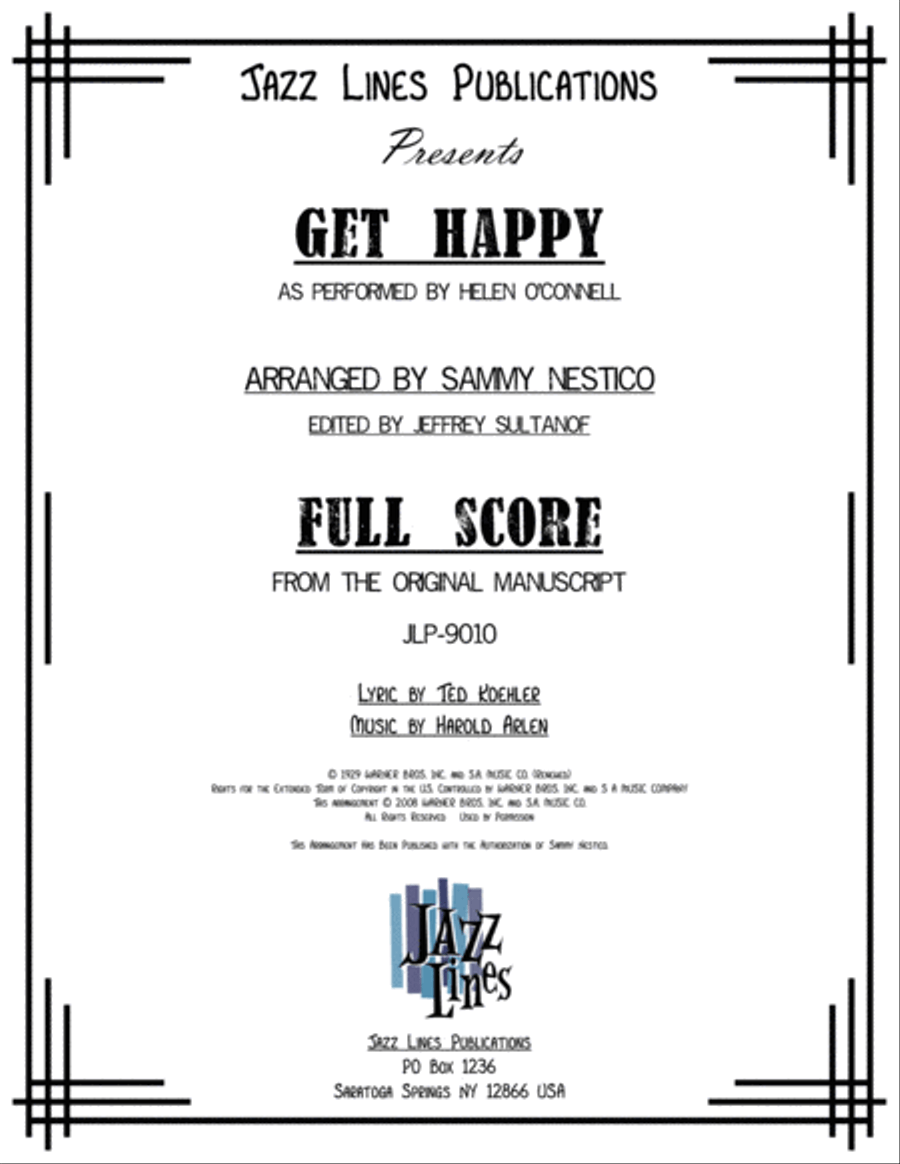 Get Happy Big Band scores gallery preview page 1