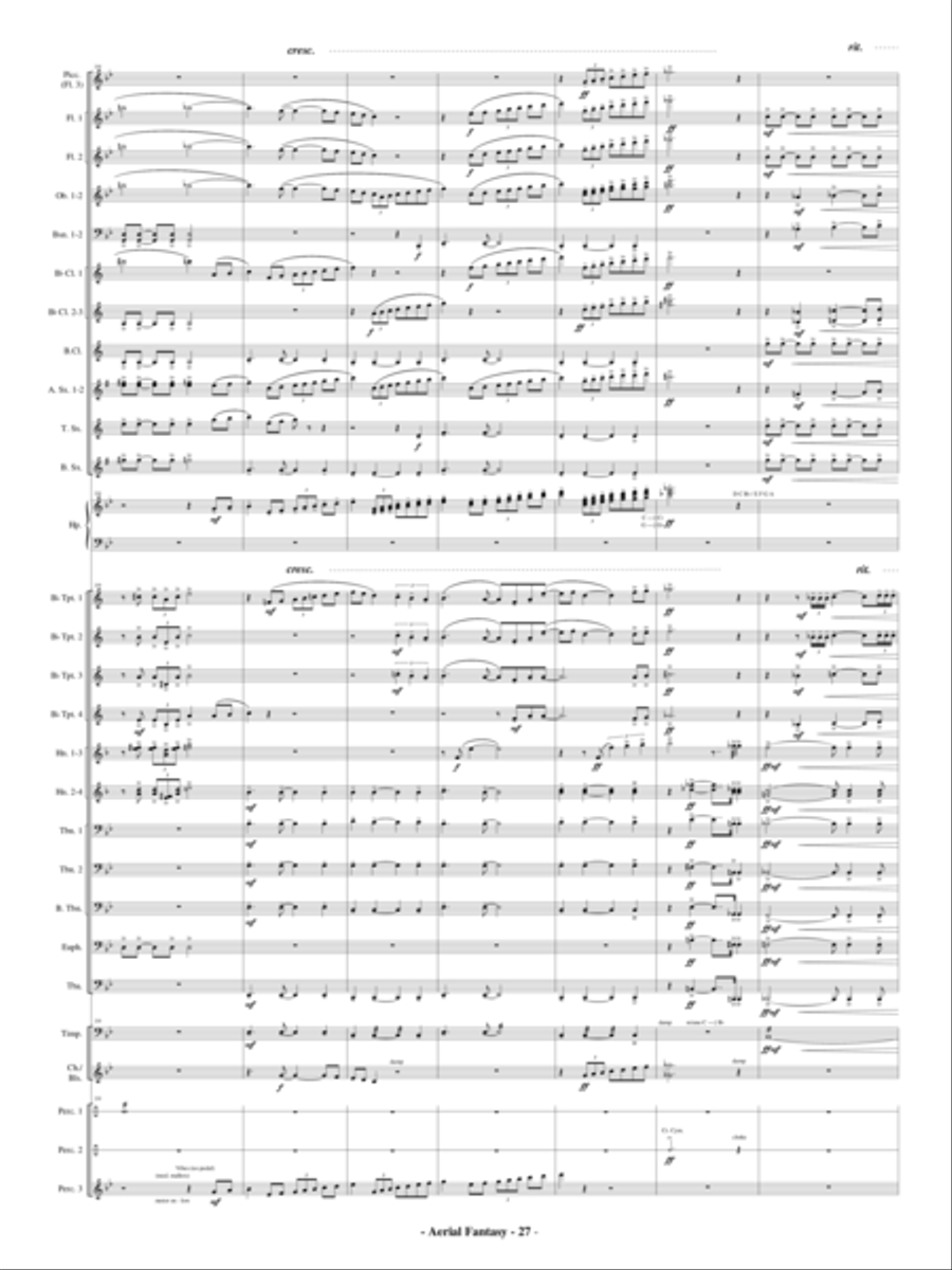 Aerial Fantasy Concert Band scores gallery preview page 28