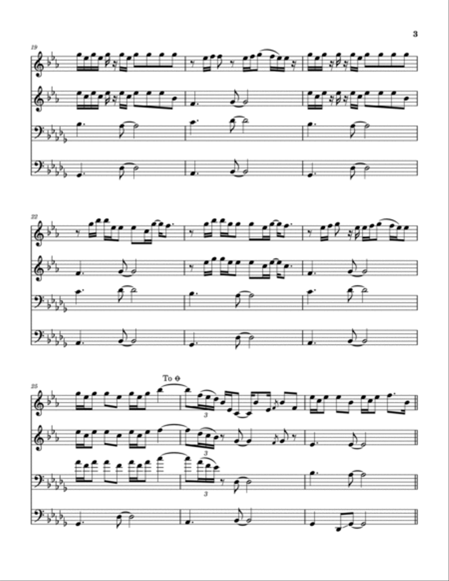Standing Room Only Standing Room Only Brass Quartet scores gallery preview page 4