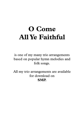 O Come All Ye Faithful, for Flute Trio