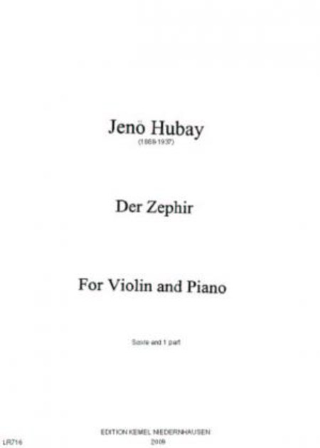 Der Zephir : for violin and piano, op. 30 no. 5