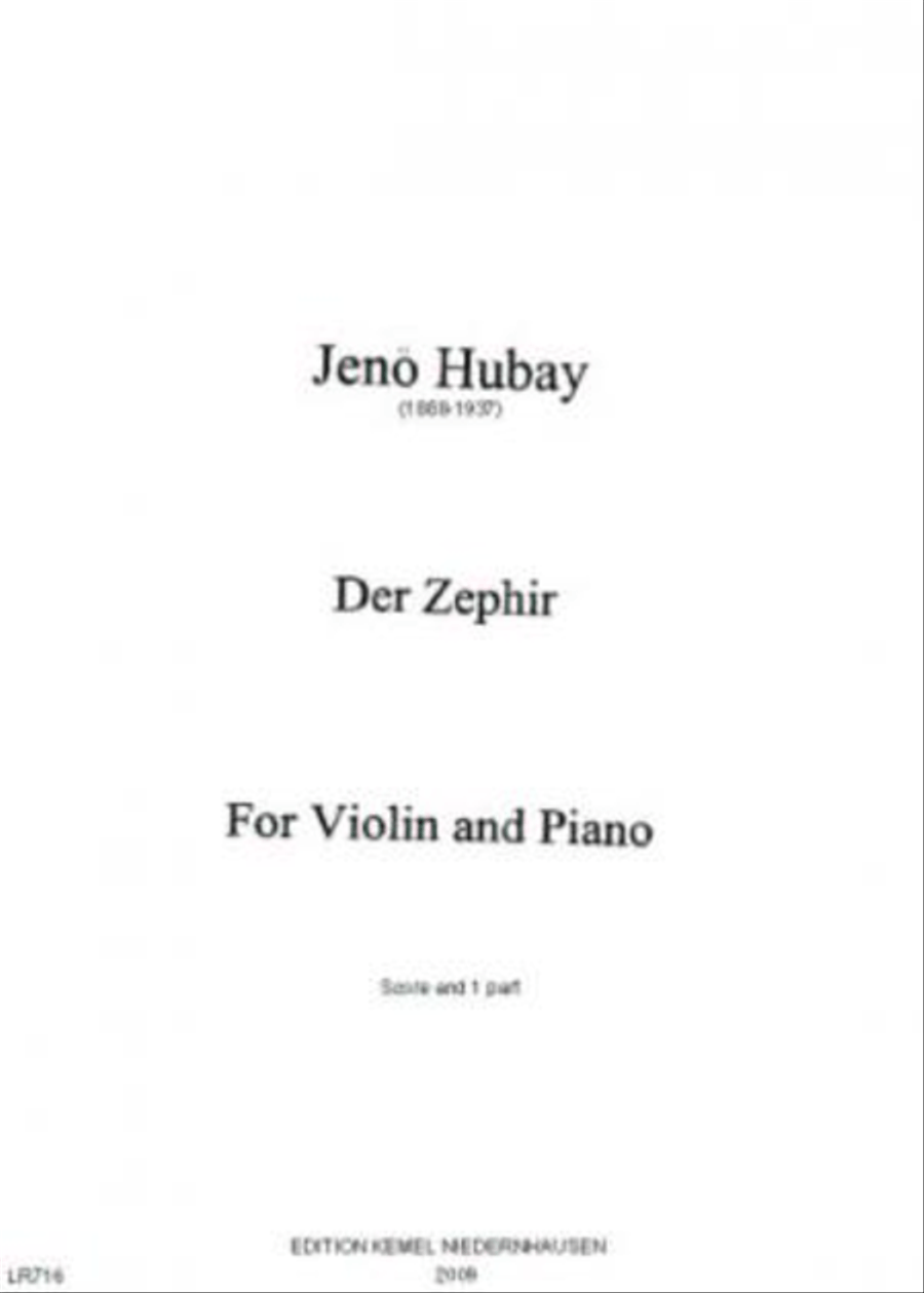 Der Zephir Der Zephir Violin Solo scores gallery preview page 1