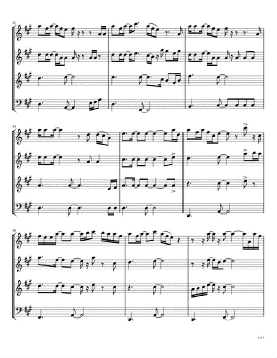 North Dakota Woodwind Quartet scores gallery preview page 6