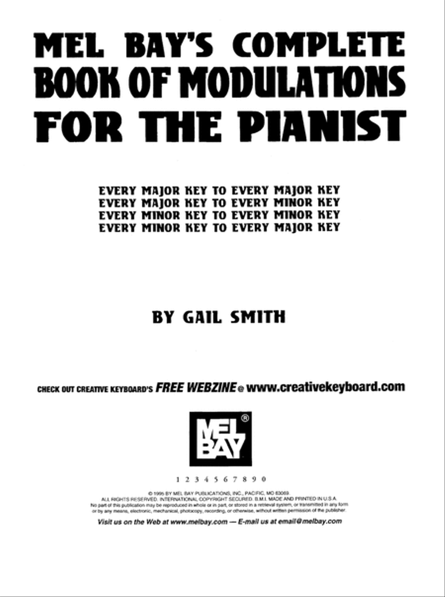 Complete Book of Modulations for the Pianist Piano scores gallery preview page 2