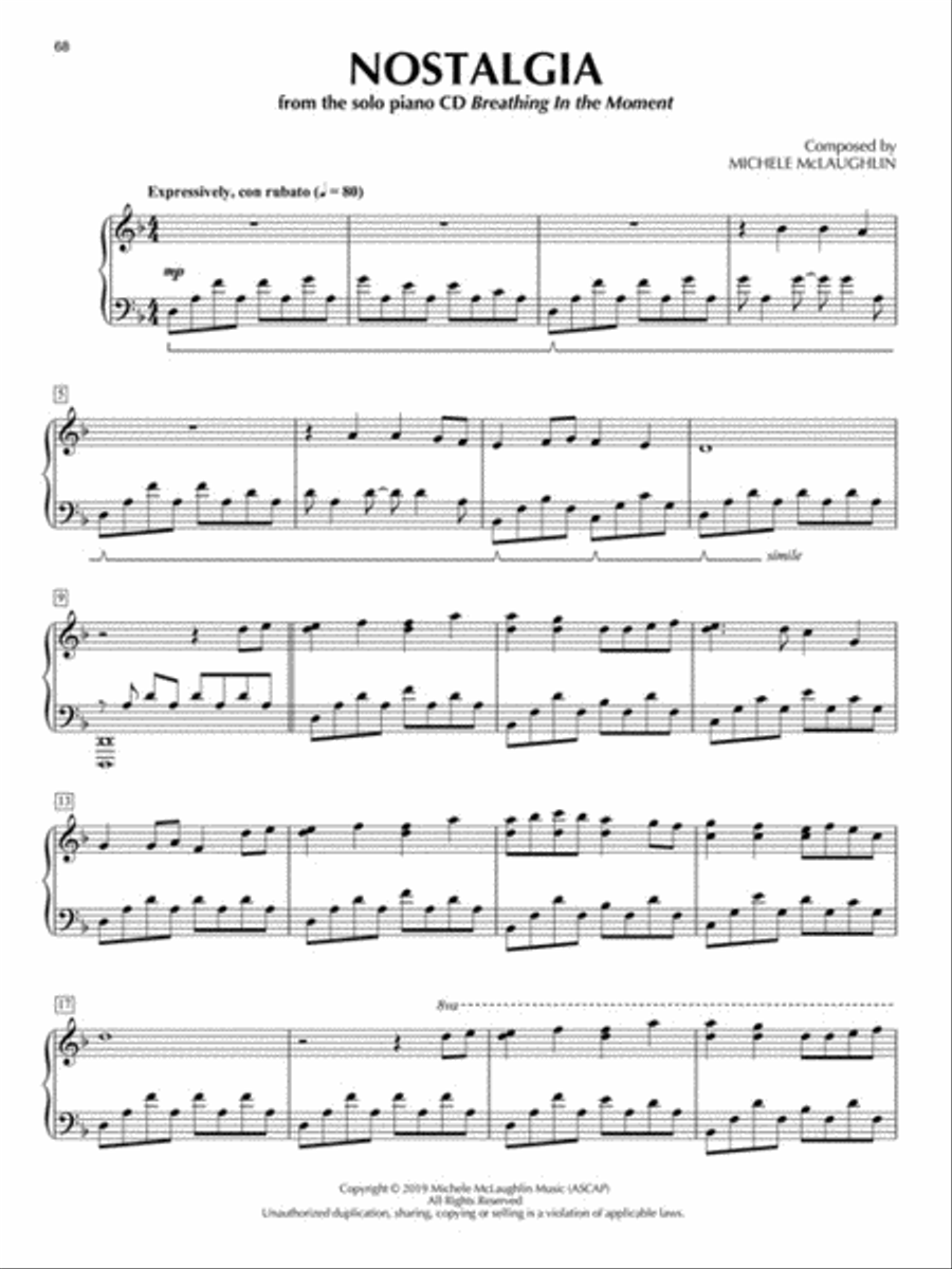 Michele McLaughlin – Piano Sheet Music Collection Piano Solo scores gallery preview page 6