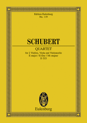 Book cover for String Quartet in E Major, Op. 125, No. 2