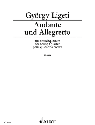 Book cover for Andante and Allegretto
