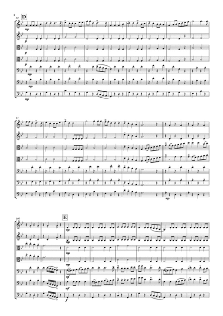 Wellerman Small Ensemble scores gallery preview page 4