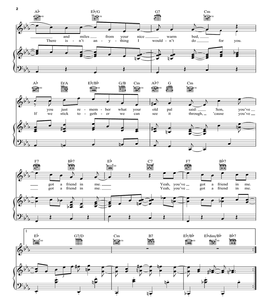 You've Got A Friend In Me (from Toy Story) Guitar scores gallery preview page 2