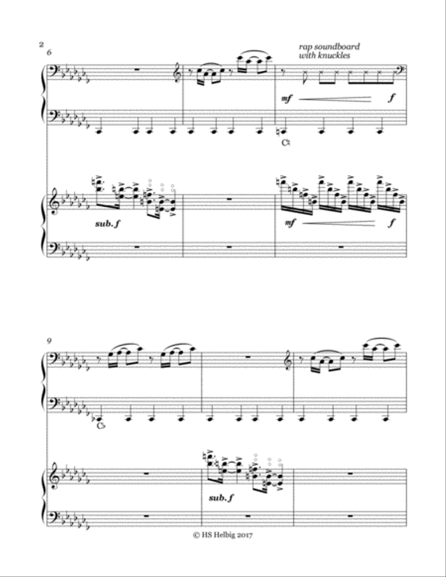 A Quiet Man- Pedal Harp Duet Pedal Harp scores gallery preview page 2
