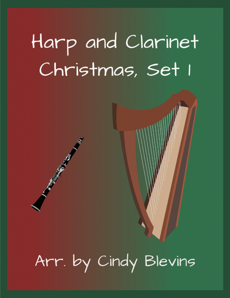 Harp and Clarinet, Christmas, Set 1 image number null