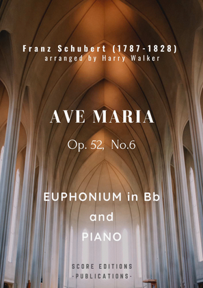 Book cover for Schubert: Ave Maria (for Euphonium T.C. and Piano)