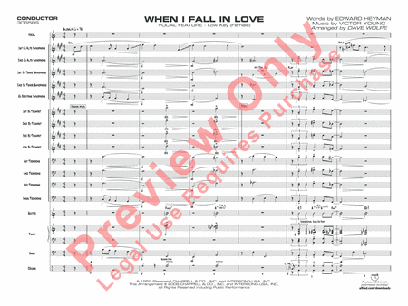 When I Fall in Love (score only)