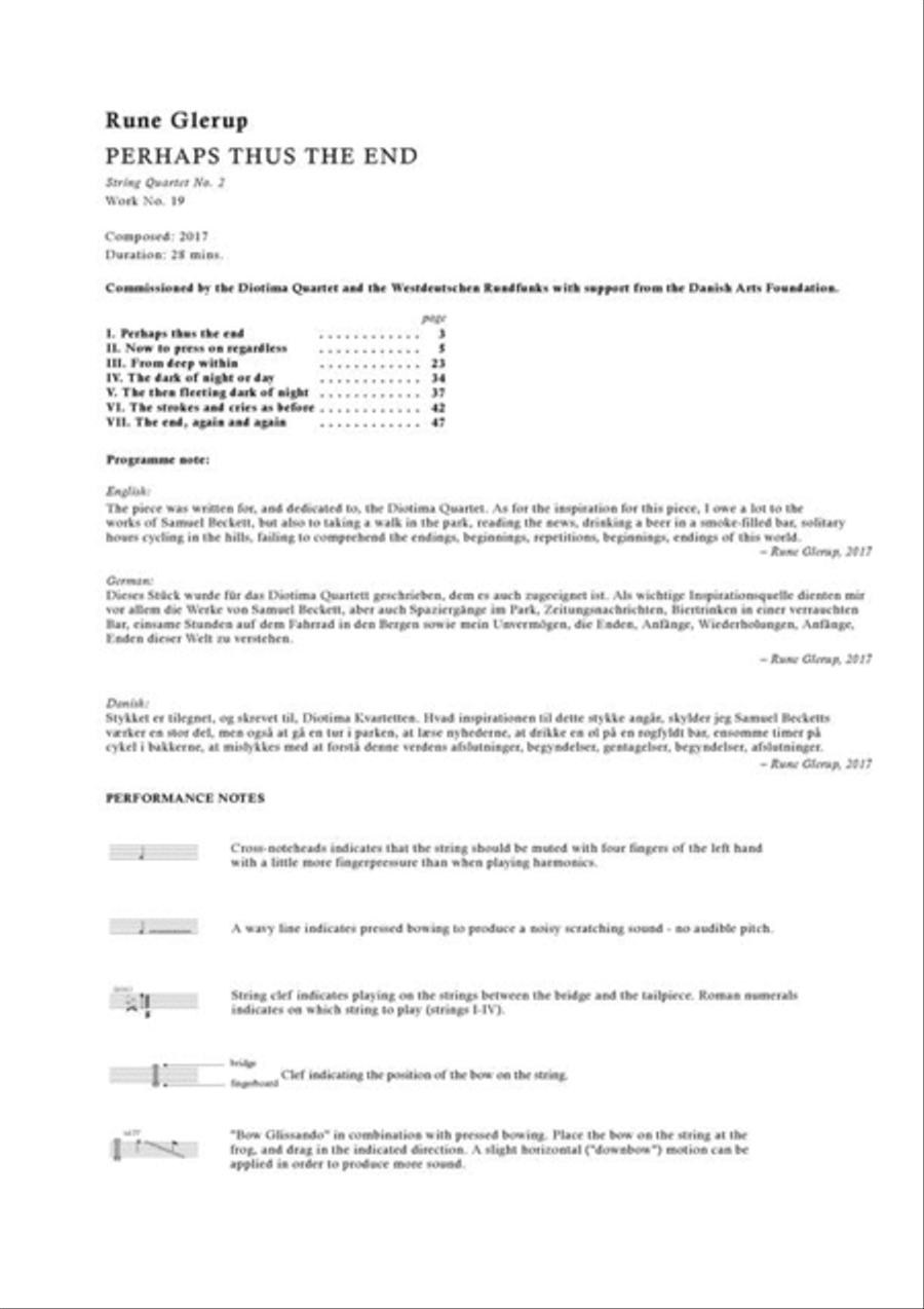 String Quartet No.2 - Perhaps Thus The End String Quartet scores gallery preview page 3